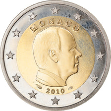 Monaco, 2 Euro, Prince Albert, 2010, Paris, BE, MS(65-70), Bi-Metallic, KM:195