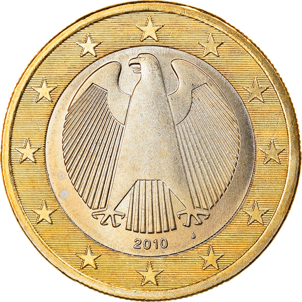 GERMANY - FEDERAL REPUBLIC, Euro, 2010, Hambourg, MS(63), Bi-Metallic, KM:257