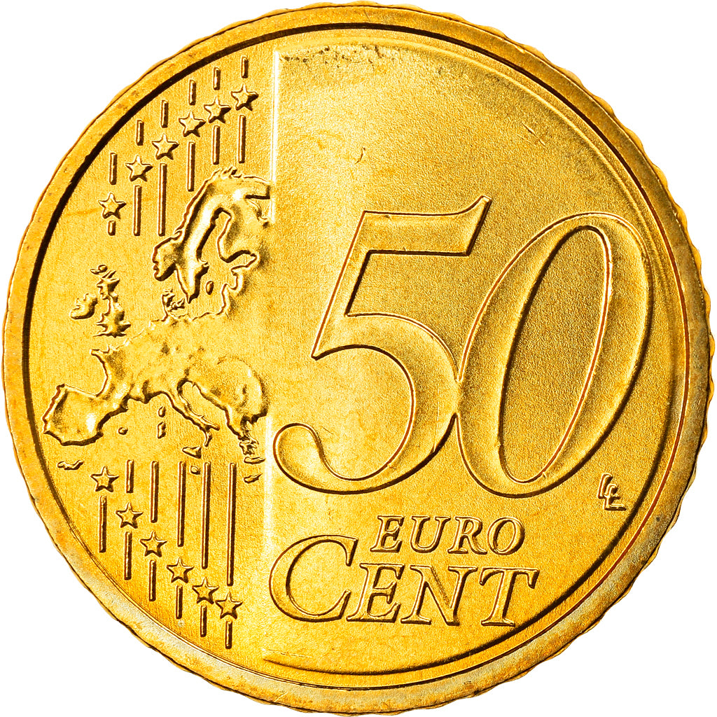GERMANY - FEDERAL REPUBLIC, 50 Euro Cent, 2010, Hambourg, MS(63), Brass, KM:256