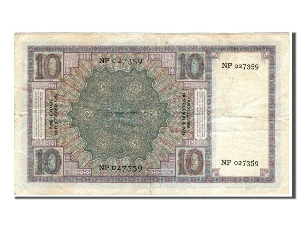 Banknote, Netherlands, 10 Gulden, 1927, EF(40-45)