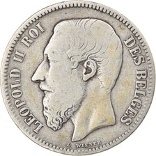 Munten, België, Leopold II, 2 Francs, 2 Frank, 1868, FR, Zilver, KM:30.1