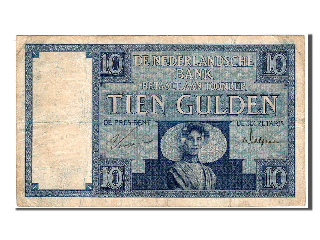 Netherlands, 10 Gulden, 1925, VF(20-25), HB46065