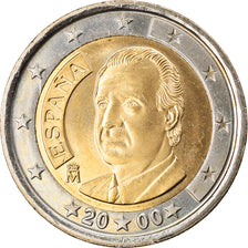 Spain, 2 Euro, 2000, Madrid, MS(63), Bi-Metallic, KM:1047