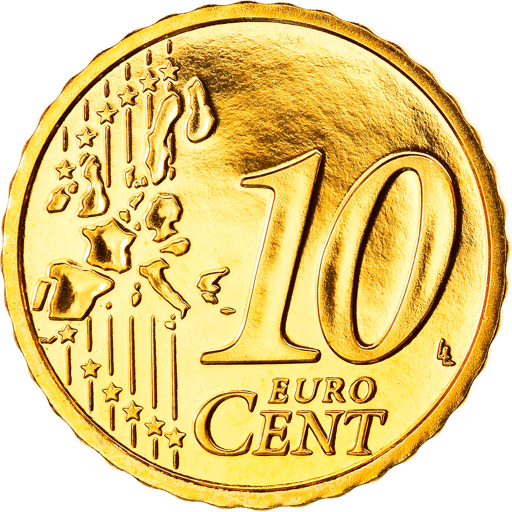 Austria, 10 Euro Cent, 2003, Vienna, MS(65-70), Brass, KM:3085