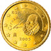 Spain, 50 Euro Cent, 2003, Madrid, MS(63), Brass, KM:1045