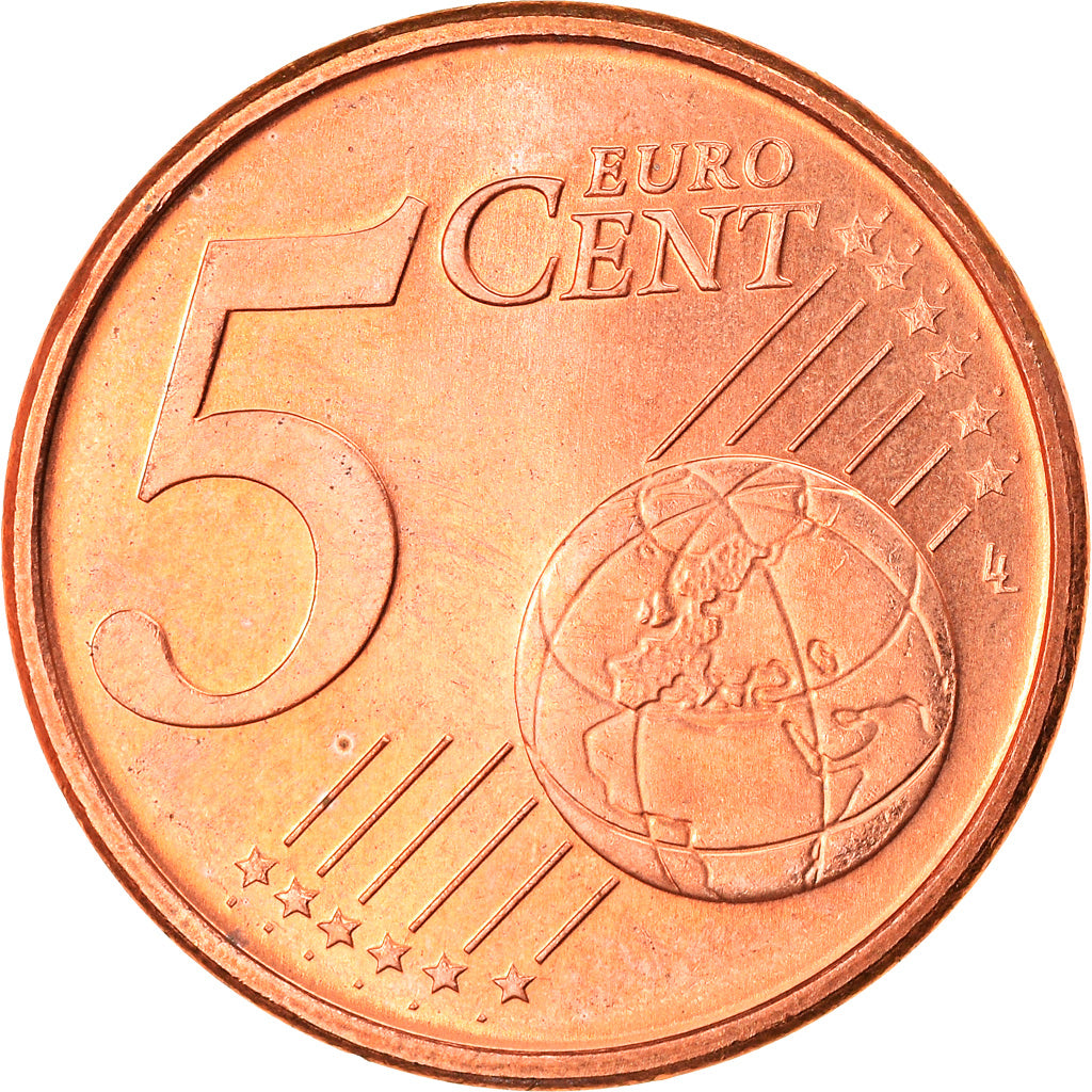 Portugal, 5 Euro Cent, 2003, Lisbon, MS(63), Copper Plated Steel, KM:742