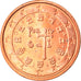 Portugal, 2 Euro Cent, 2003, Lisbon, MS(63), Copper Plated Steel, KM:741