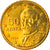 Grécia, 50 Euro Cent, 2004, Athens, MS(63), Latão, KM:186