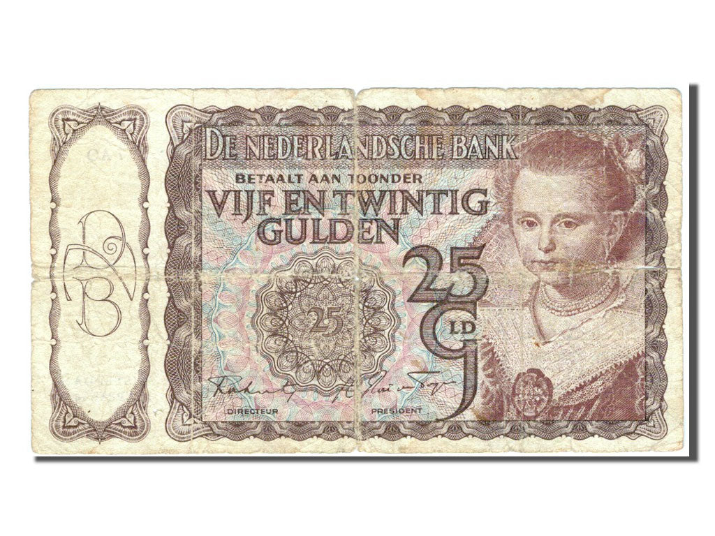 Paesi Bassi, 25 Gulden, 1944, MB
