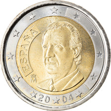 Spain, 2 Euro, 2004, Madrid, AU(50-53), Bi-Metallic, KM:1047