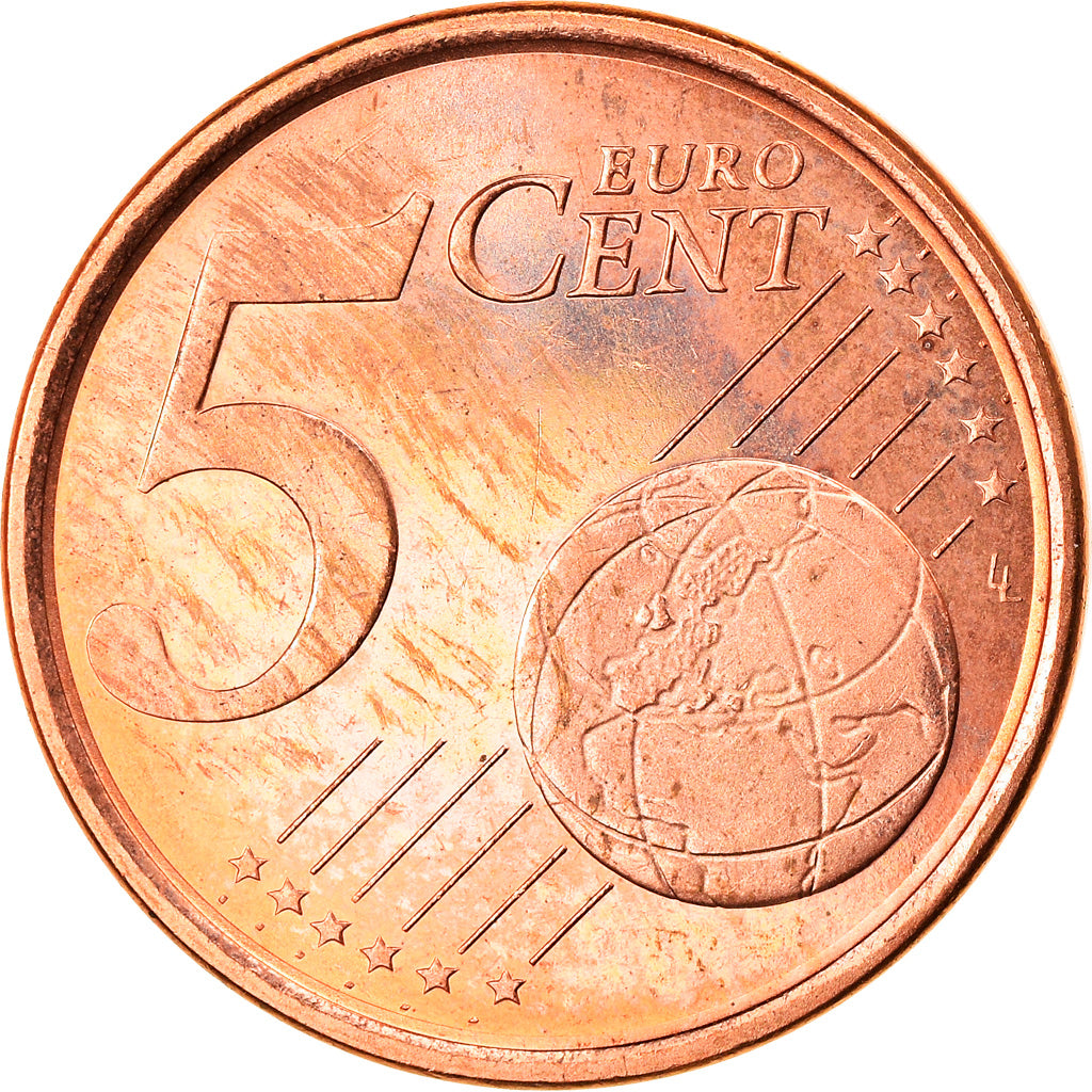 Spanien, 5 Euro Cent, 2004, Madrid, SS+, Copper Plated Steel, KM:1042