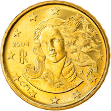Italy, 10 Euro Cent, 2004, Rome, MS(63), Brass, KM:213