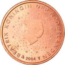 Países Baixos, 2 Euro Cent, 2004, Utrecht, AU(50-53), Aço Cromado a Cobre