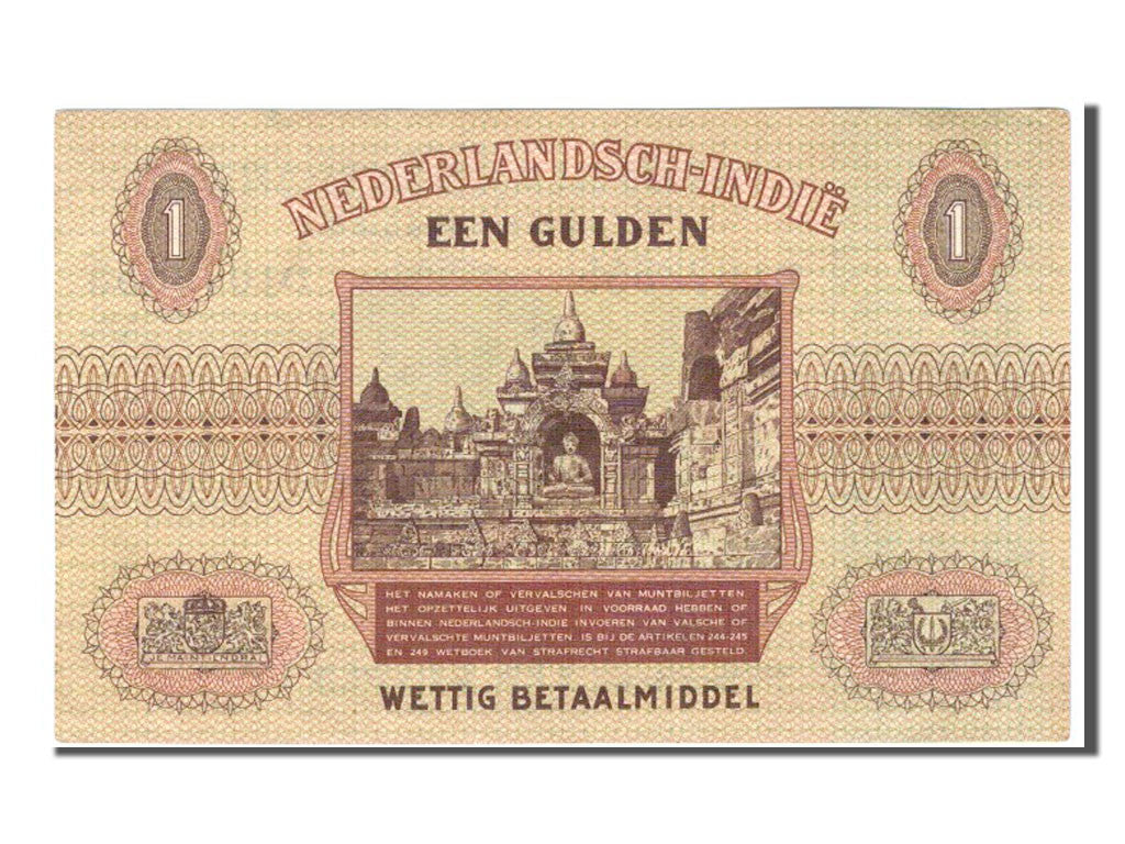 Netherlands Indies, 1 Gulden, 1940, KM #108a, UNC(63), DJ