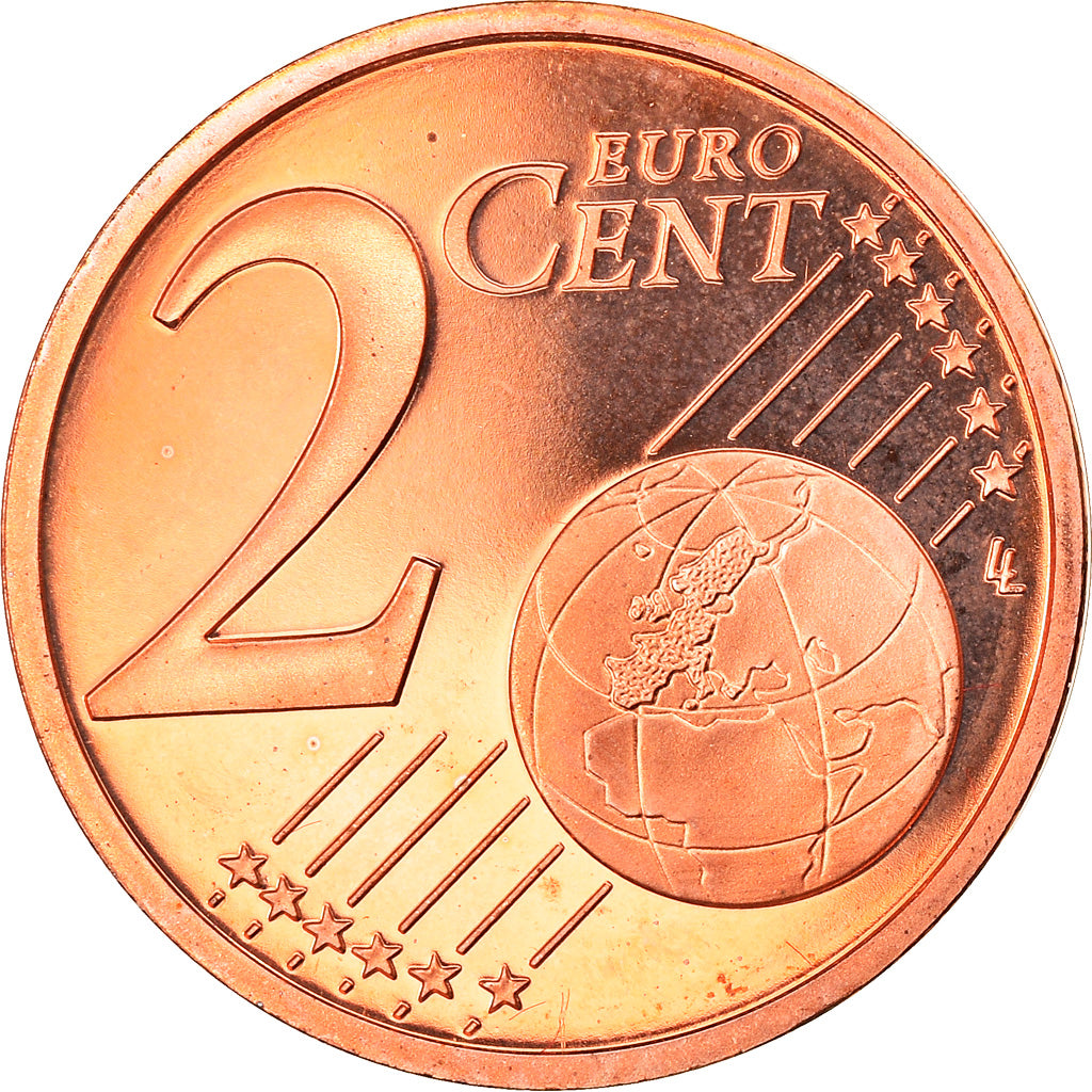 Monaco, 2 Euro Cent, 2004, Paris, BE, FDC, Copper Plated Steel, KM:168