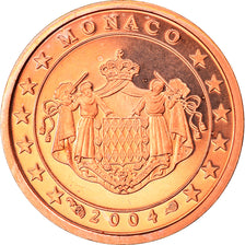 Monaco, Euro Cent, 2004, Paris, BE, MS(65-70), Copper Plated Steel, KM:167