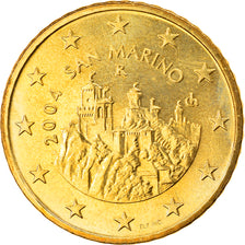 San Marino, 50 Euro Cent, 2004, Rome, MS(63), Brass, KM:445