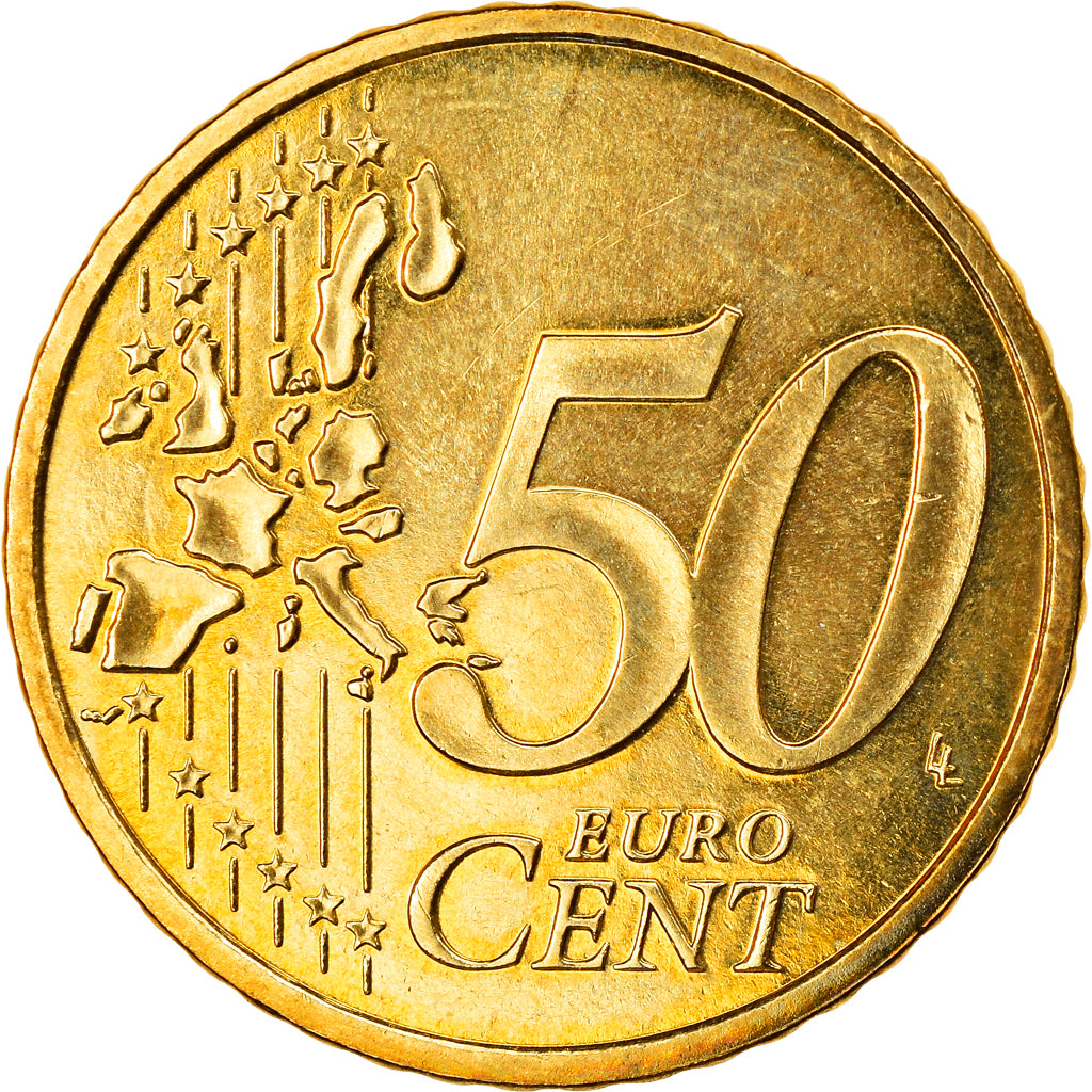 France, 50 Euro Cent, 2004, Paris, MS(63), Brass, Gadoury:6., KM:1287