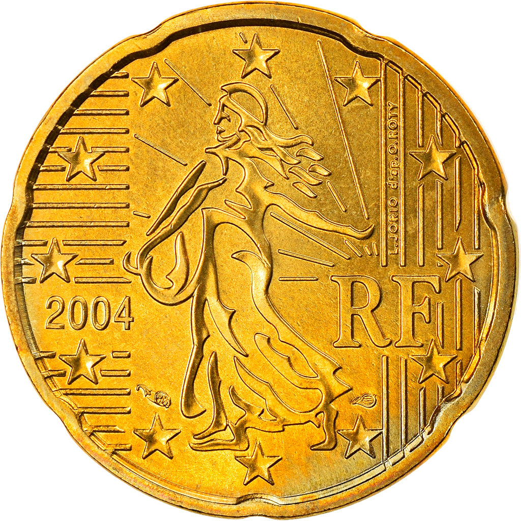 Francia, 20 Euro Cent, 2004, Paris, SPL, Ottone, Gadoury:5., KM:1286