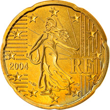 France, 20 Euro Cent, 2004, Paris, MS(63), Brass, Gadoury:5., KM:1286