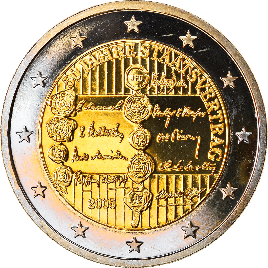 Austria, 2 Euro, 2005, Vienna, MS(65-70), Bi-Metallic, KM:3124