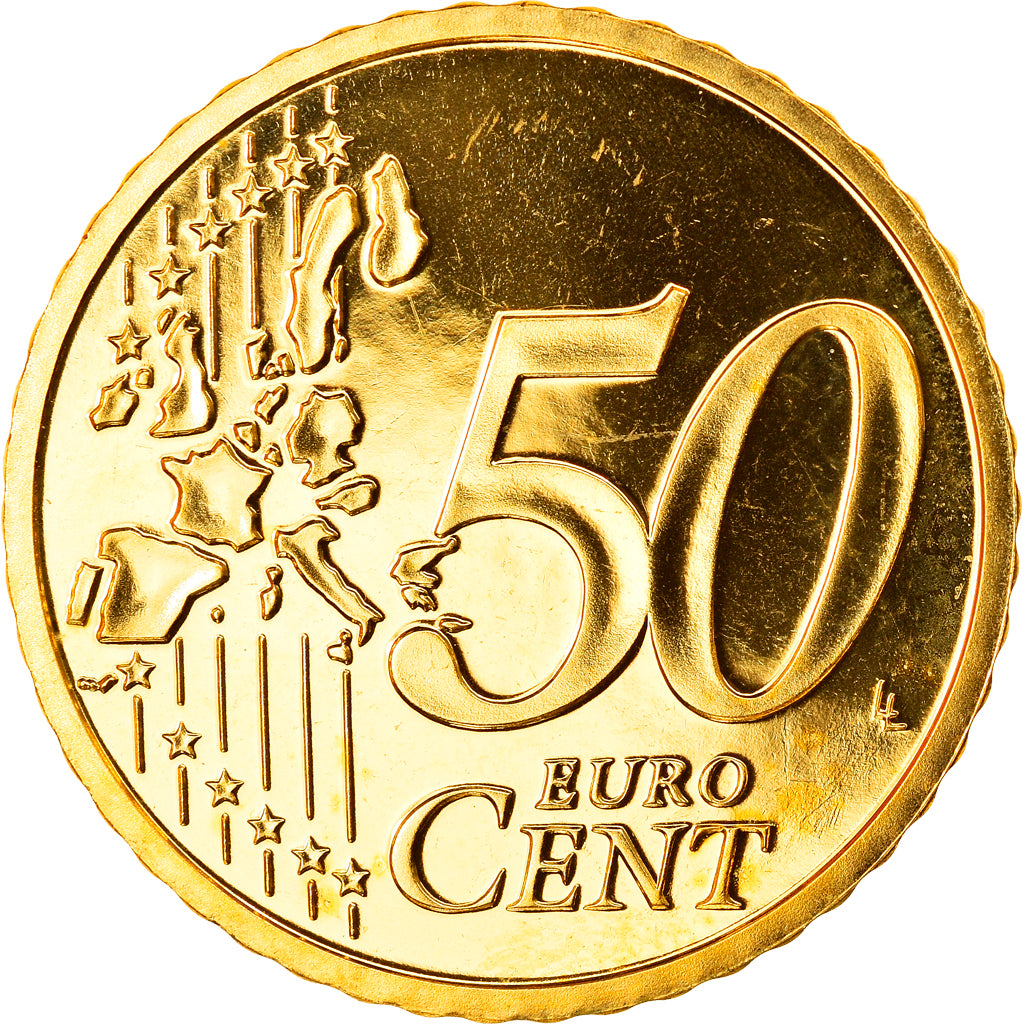 Austria, 50 Euro Cent, 2005, Vienna, MS(65-70), Brass, KM:3087