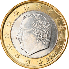 Belgia, Euro, 2005, Brussels, MS(63), Bimetaliczny, KM:230