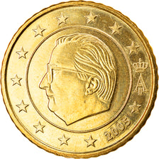 Belgium, 50 Euro Cent, 2005, Brussels, MS(63), Brass, KM:229