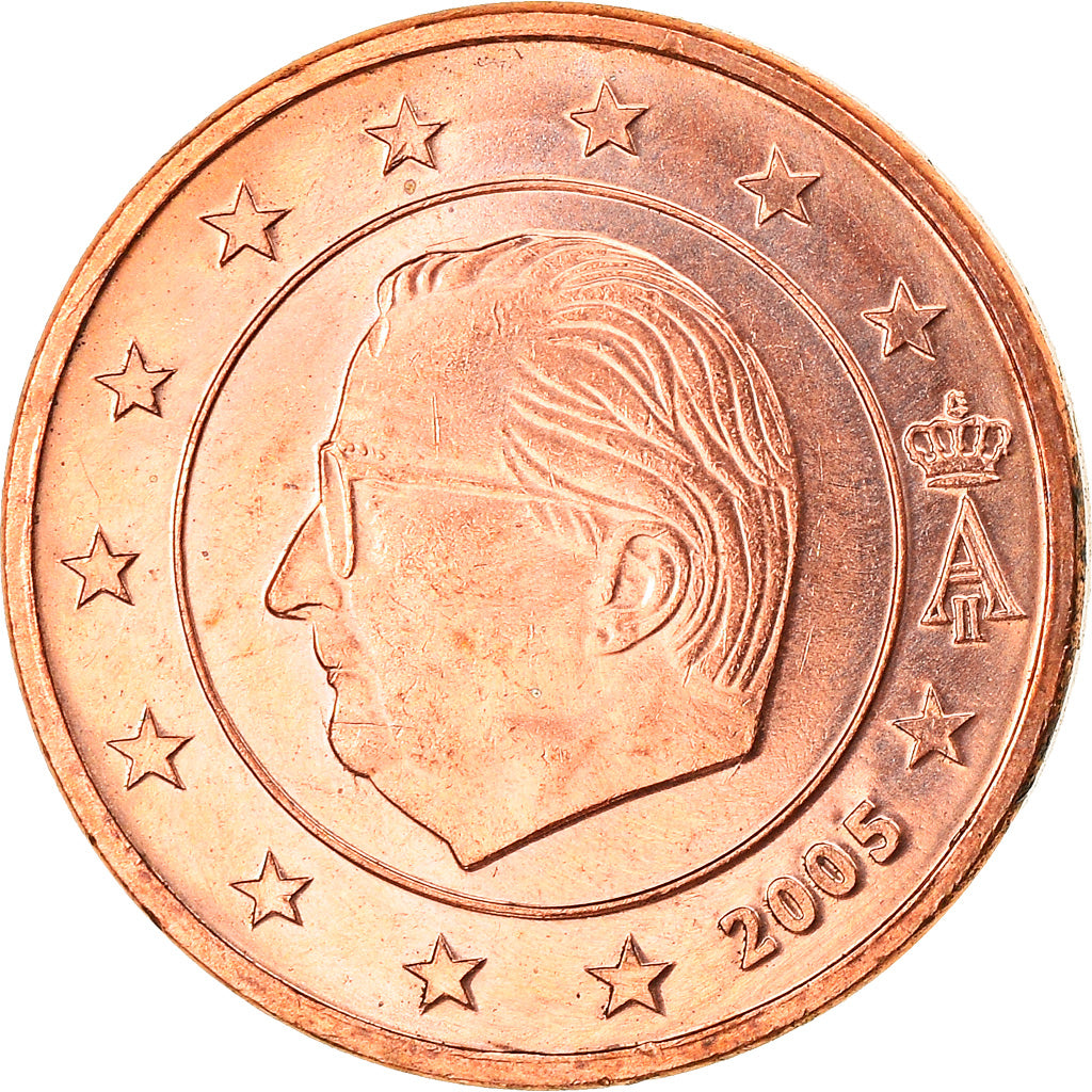 België, Euro Cent, 2005, Brussels, UNC-, Copper Plated Steel, KM:224