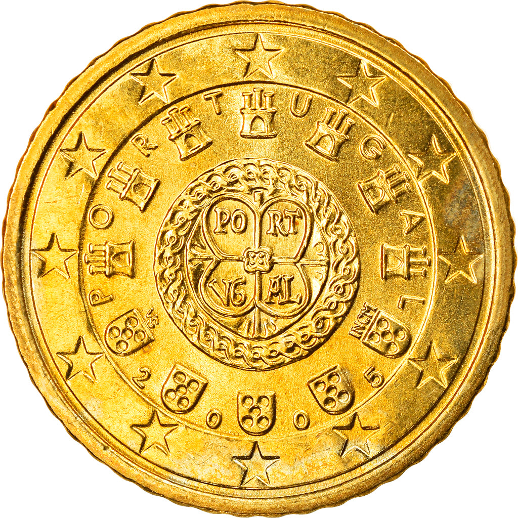 Portugal, 50 Euro Cent, 2005, Lisbonne, SPL, Laiton, KM:745