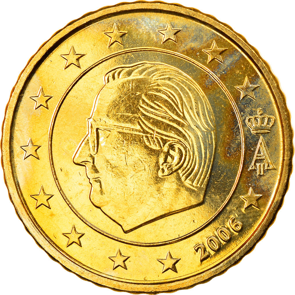 Belgium, 50 Euro Cent, 2006, Brussels, MS(63), Brass, KM:229