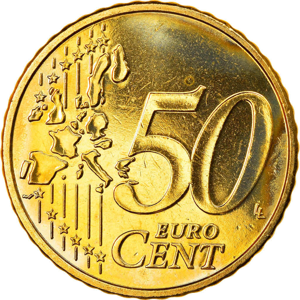 Belgium, 50 Euro Cent, 2006, Brussels, MS(63), Brass, KM:229