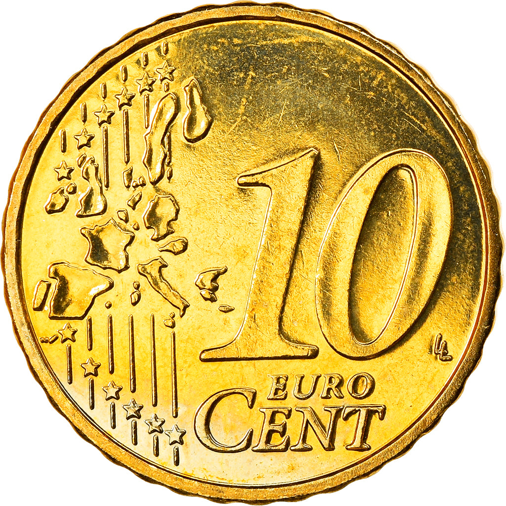 Belgium, 10 Euro Cent, 2006, Brussels, MS(63), Brass, KM:227