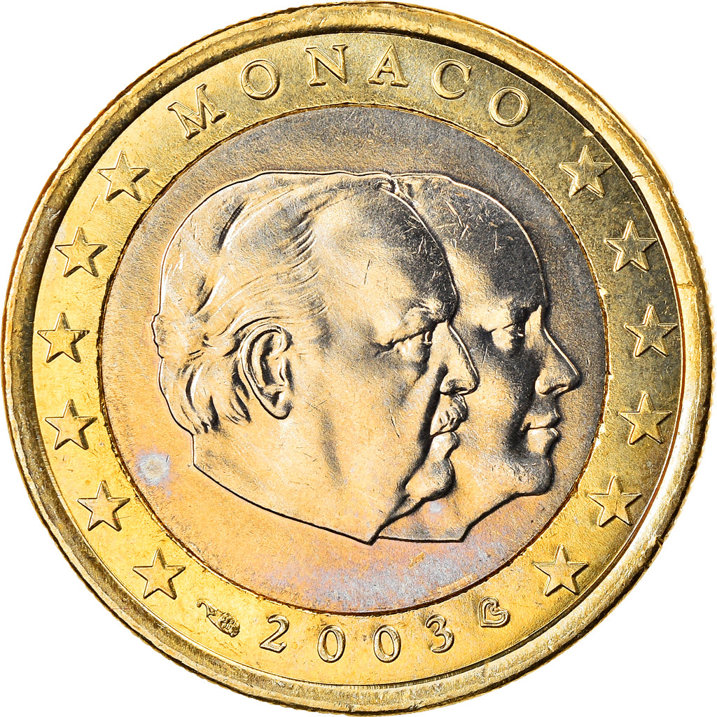 Monaco, Euro, 2003, Paris, MS(63), Bi-Metallic, Gadoury:MC178, KM:173