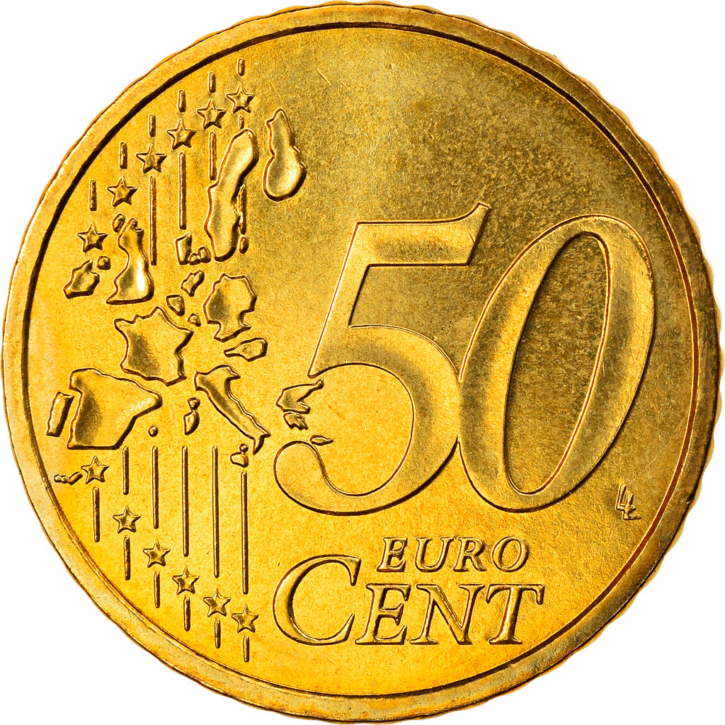 France, 50 Euro Cent, 2003, Paris, MS(63), Brass, Gadoury:6., KM:1287