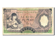 Indonesia, 1000 Rupiah, 1958, KM #62, VF(20-25), XJW