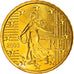 França, 10 Euro Cent, 2003, Paris, MS(63), Latão, Gadoury:4a, KM:1285