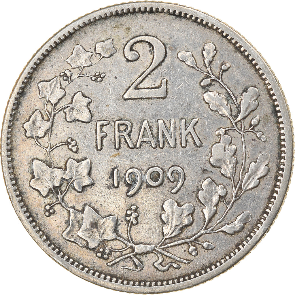 Coin, Belgium, Leopold II, 2 Francs, 2 Frank, 1904, EF(40-45), Silver, KM:59