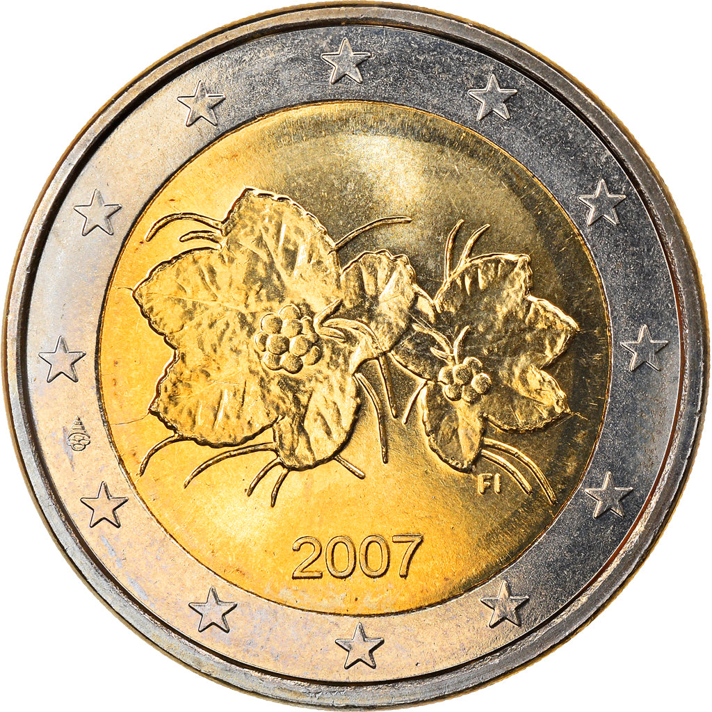 Finland, 2 Euro, 2007, Vantaa, MS(63), Bi-Metallic, KM:130