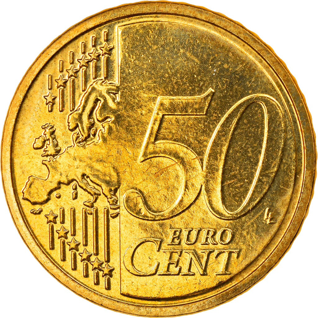 Belgium, 50 Euro Cent, 2007, Brussels, MS(63), Brass, KM:244