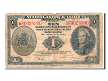 Netherlands Indies, 1 Gulden, 1943, KM #111a, F(12-15), AR