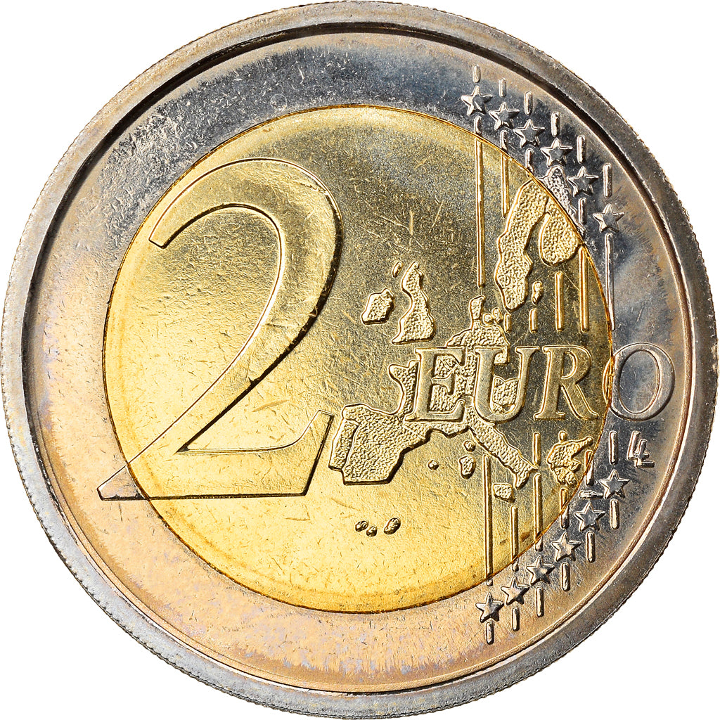 Italy, 2 Euro, 2007, Rome, MS(63), Bi-Metallic, KM:217