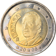 Spain, 2 Euro, 2008, Madrid, MS(63), Bi-Metallic, KM:1074