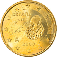 Spain, 50 Euro Cent, 2008, Madrid, MS(63), Brass, KM:1072