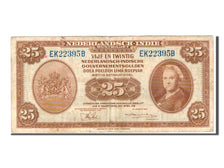 Netherlands Indies, 25 Gulden, 1943, KM #115a, VF(30-35), EK
