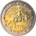 Greece, 2 Euro, 2008, Athens, MS(63), Bi-Metallic, KM:215
