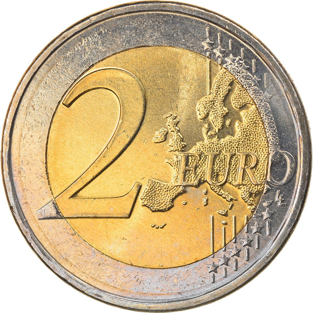 Greece, 2 Euro, 2008, Athens, MS(63), Bi-Metallic, KM:215