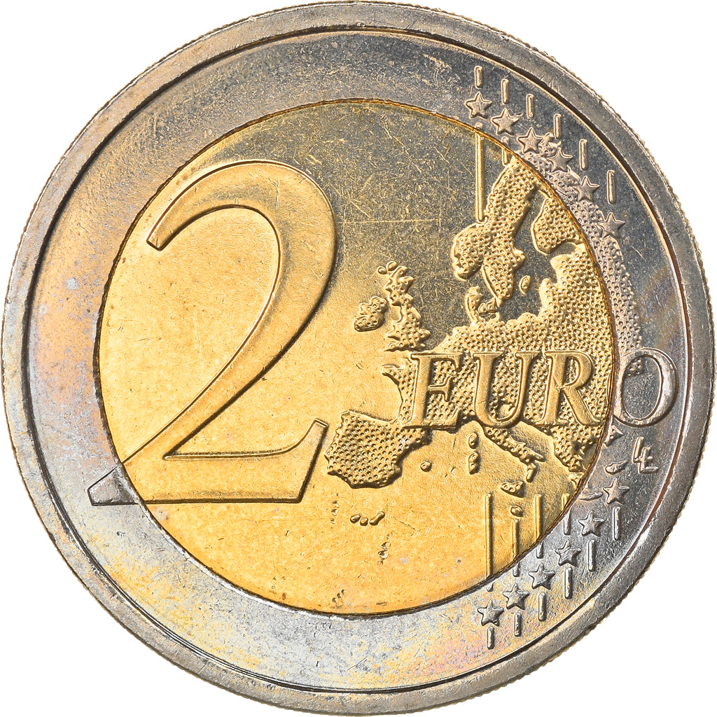IRELAND REPUBLIC, 2 Euro, 2008, MS(63), Bi-Metallic, KM:51