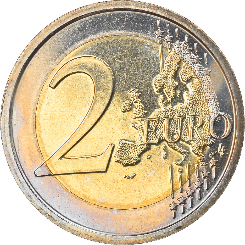 San Marino, 2 Euro, 2008, Rome, MS(63), Bi-Metallic, KM:486
