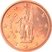 San Marino, 2 Euro Cent, 2008, Rome, MS(63), Copper Plated Steel, KM:441